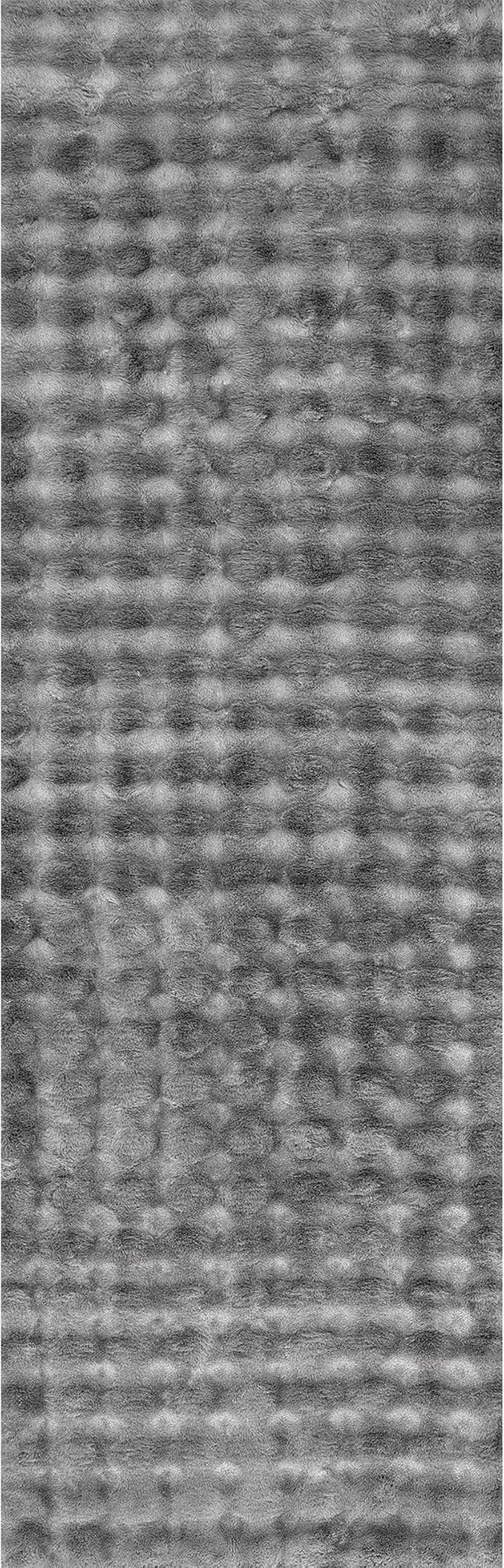 nuLOOM Jeni Checkered 2'6" x 10' Machine Washable Runner Rug for Living Room Bedroom Dining Room Entryway Hallway Kitchen, Dark Grey