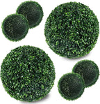 Ogrmar 2 PCS 17.7 inch 2 Layers Artificial Plant Topiary Ball Faux Boxwood Decorative Balls for Backyard, Balcony,Garden, Wedding and Home Décor (17.7 Inch)
