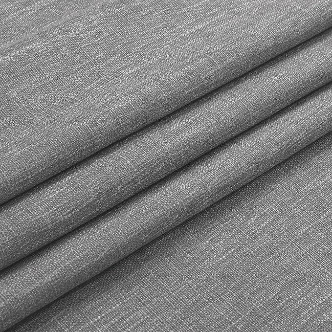 Vision Home Charcoal Grey Full Blackout Curtains Pinch Pleated Room Darkening Window Curtains 95 inch for Living Room Bedroom Thermal Insulated Pinch Pleat Drapes with Hooks Back Tab 2 Panel 40"Wx95"L