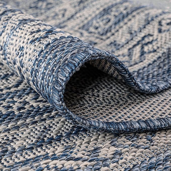 Keen Home Design Terrace Outdoor Runner Rug - 2x10 Washable Indoor/Outdoor Rug for Patio, Kitchen, Balcony, Beach, Garden, Deck and Porch, Size: 2'2"x9'11"