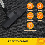 JSEI Dirt Trapper Door Mat 24"x60" Non-Slip Washable Entrance Mat, Dog Doormats, Absorbent & Fade-Resistant Floor Mats, Low Profile Welcome Mats for Entryway, Front Door, and Inside Entrance, Black