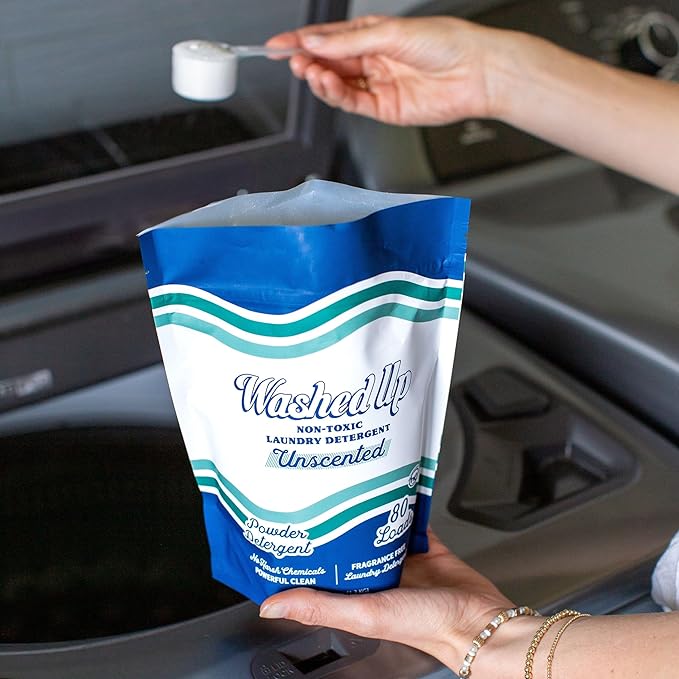 Unscented Laundry Detergent Powder | Fragrance-Free | Safe for Sensitive Groups | Powerful Clean | Plant & Mineral-Based | Made in USA