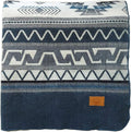 Inca Aztec Throw, Queen, King Blanket | Southwest Indian Navajo Boho Style | Native Cover for Camping, Bedding, Couch, Vanlife | Faux Alpaca, Lightweight, Hypoallergenic (Cotopaxi Slate, Throw)