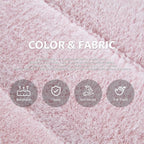 Bean Bag Chairs for Adults Giant Bean Bag Chair Memory Foam BeanBag Chair Big Bean Bag Sofa with Filler Faux Fur Fireside Beanbags Lazy Sofa for Living Room Bedroom Dorm Office (Pink Plush)