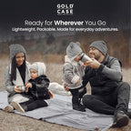 Gold Case Throw Blanket for Couch – 100% Recycled Turkish Cotton Blankets & Throws – Elegant Decorative Throw Blankets for Living Room Sofa – Woven Throws for Couch – Retro Beige – 50x60