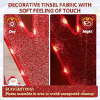 6FT Merry Christmas Sign for Decoration, 2-in-1 Pre-Lit Holiday Greeting Sign Decor with 456 LED Lights, Freestanding or Hanging Glittered Holiday Display for Outdoor, Indoor