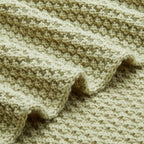 Amazon Basics Chunky Cable Knit Throw Blanket for Couch, Sofa, Bed, Lightweight Soft Cozy, Sage Green, 50"x 60"