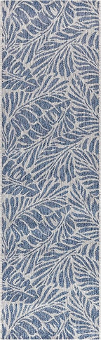 Keen Home Design Terrace Outdoor Runner Rug - 2x12 Washable Indoor/Outdoor Rug for Patio, Kitchen, Balcony, Beach, Garden, Deck and Porch, Size: 2'2"x11'10"