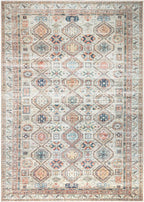 Keen Home Design 8x10 Rug - Machine Washable Area Rug with Non-Slip Backing, Ideal for Living Room, Dining Room, Bedroom - Vintage, Easy Clean, Durable, Low Pile Rug - (8' x 10')