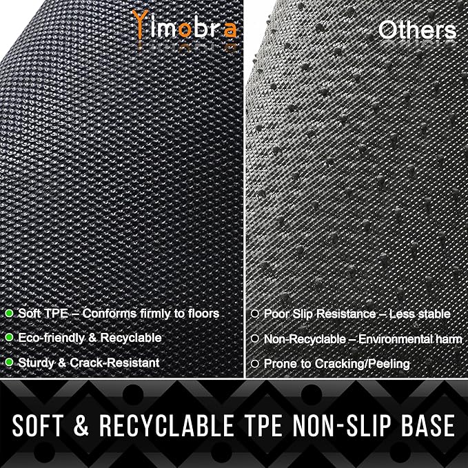 Yimobra Front Door Mat Outdoor Indoor 29.5x17, All-Season, All-Weather, Heavy Duty Welcome Door Mats Outside Entrance, Non Slip Porch Patio Entrance Mat, Light Beige