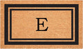 Calloway Mills 152963048E Black Border 30" x 48" Monogram Doormat Letter (E)