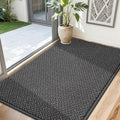 COSY HOMEER-Door-Mat 32"x48" Non Slip Absorbent Entryway Rugs Dirt Trapper Doormats Washable Entrance Mats Low Pile Welcome Floor Mat for Front Back Door and Entry Mats,Dark Grey
