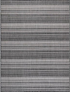 Stripe Outdoor Rug 8x10 Washable Outside Carpet for Indoor Patio Porch Waterproof Easy Cleaning Non Shedding Area Rugs Dark Gray 8 x 10