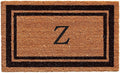 Calloway Mills 152963672Z Black Border 36" x 72" Monogram Doormat Letter (Z)