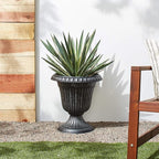Classic Traditional Plastic Urn Planter Indoor/Outdoor