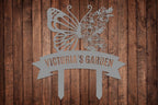 Personalized Metal Garden Sign with Stake, Custom Garden Decor for Outdoor, Custom Family Name Sign, Patio Decorations, Lawn Art, Farmhouse Decorative, Housewarming Gift (CstmDesign7)