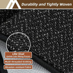 COSY HOMEER-Door-Mat 36"x60" Non Slip Absorbent Entryway Rugs Dirt Trapper Doormats Washable Entrance Mats Low Pile Welcome Floor Mat for Front Back Door and Entry Mats,Black