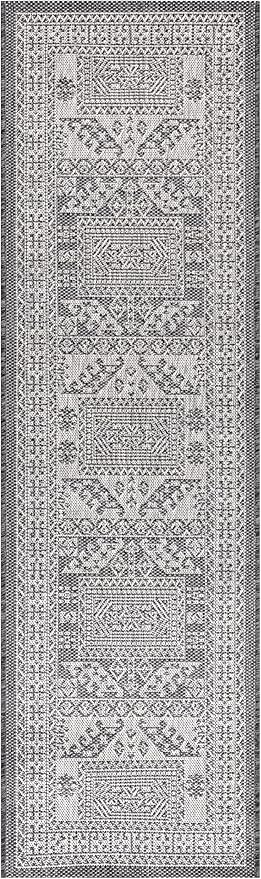 Keen Home Design Terrace Outdoor Runner Rug - 2x12 Washable Indoor/Outdoor Rug for Patio, Kitchen, Balcony, Beach, Garden, Deck and Porch, Size: 2'2"x11'10"