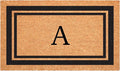Calloway Mills 152962436A Black Border 24" x 36" Monogram Doormat, (Letter A)
