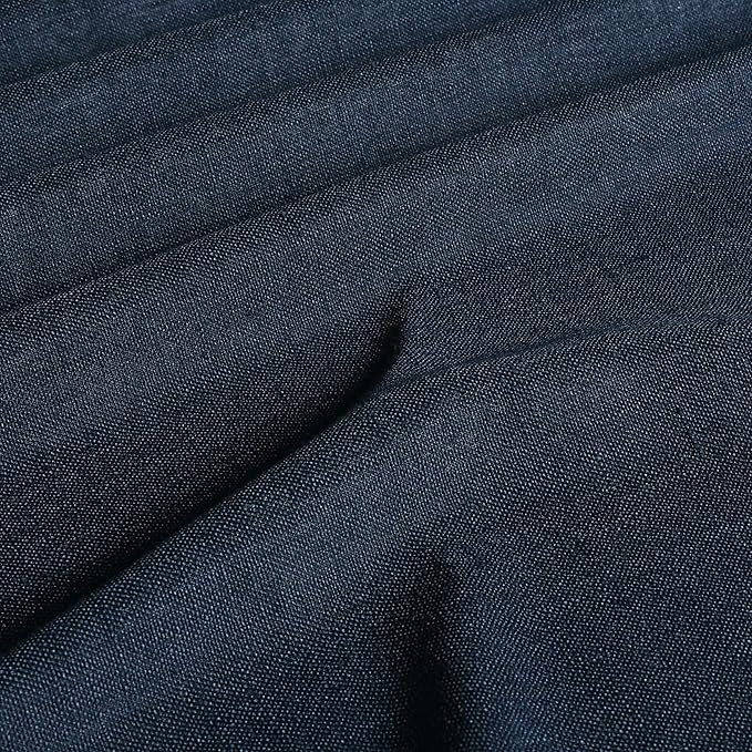 Vision Home Navy Blue Pinch Pleated Full Blackout Curtains Linen Blended Room Darkening Curtain Panels 120 inch for Living Room Bedroom Thermal Insulated Pinch Pleat Drapes with Hooks 40" Wx120 Lx2