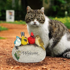 Design Toscano Birdy Welcome Garden Stone Statue: Medium