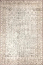 Keen Home Design 5x7 Rug - Machine Washable Area Rug with Non-Slip Backing, Ideal for Living Room, Dining Room, Bedroom - Vintage, Easy Clean, Durable, Low Pile Rug - (5' x 7')