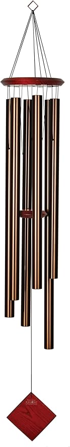 Woodstock Chimes Neptune Wind Chime for Outside 54" Large Bronze, Deep Tone Sound for Outdoor Garden, Patio, Porch Decor, Encore Collection DCB54