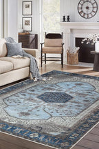 Keen Home Design 3x5 Rug - Machine Washable Entry Rug with Non-Slip Backing, Ideal for Enteryway, Kitchen, Bathroom, Laundry Room - Vintage, Easy Clean, Durable, Low Pile Rug - (3' x 5')