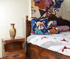 Kandinsky Modern Pillow Cover - Blue Harmony | Abstract, Contemporary, Mid Century Chair Cushion | Handmade Wool Size 18x18