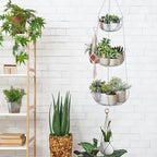 Simple Houseware Modern 3-Tier Hanging Fruit Basket, Chrome