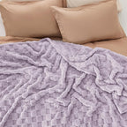 Bedsure GentleSoft Blankets Queen Size for Bed - Super Soft Cozy Blanket for Women Men Girls, Large Fuzzy Fleece Throw for Bedroom Decor, Lavender Fog, 90x90 Inches