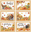 Thanksgiving Placemats Set of 6 Thanksgiving Day Plastic Table Mats Welcome Fall Place Mats Washable Vinyl Rustic Holiday Table Decoration for Indoor Outdoor Autumn Party Kitchen Dining