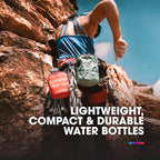 HydraPak Stow - Collapsible Backpacking Water Bottle (350ml, 500ml, 1L) - BPA Free, Ultra Light, Spill-Proof Twist Cap