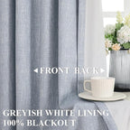 Vision Home Chambray Blue Pinch Pleated Full Blackout Curtains Room Darkening Window Curtains 84 inch for Living Room Bedroom Thermal Insulated Pinch Pleat Drapes with Hooks Back Tab 2 Panel 40"Wx84"L