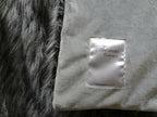 Exotic Siberian Husky Faux Faur Throw Blanket - Gray White Black Husky Fur - Gray Faux Fur Throw Blanket - Luxury Soft Faux Fur, Made in USA, 16411