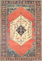 Keen Home Design 8x10 Rug - Machine Washable Area Rug with Non-Slip Backing, Ideal for Living Room, Dining Room, Bedroom - Vintage, Easy Clean, Durable, Low Pile Rug - (8' x 10')