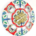 The Gears Clock Wall Clock Italy Collection with Moving Gears (Furore, 36 inch Round)