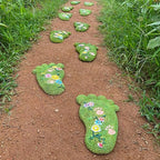 Garden Stepping Stones - Decorative Stones for Patio, Lawn, Stepping Stones Made of Resin (Set of 2)