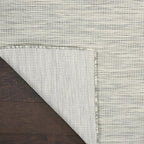 Nourison Home Positano 9' x 12' Light Grey Modern Indoor/Outdoor Rug Polypropylene