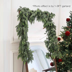 Christmas Cedar Garland Artificial Real Touch Thickness Realistic Greenery Pine Garland for Mantle Fireplace Outdoor Indoor Christmas Decorations 6FT
