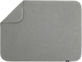 S&T INC. Dish Drying Mat XL, 18” x 24”, Absorbent Microfiber Kitchen Counter Mat, Dish Drying Pad for Dishes, Utensils, Pots and Pans, Extra Large, Grey