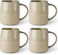 GBHOME Large Coffee Mugs Set of 4, 18oz Handmade Ceramic Coffee Mugs Set with Gradient color for Latte/Tea/Beer/Hot Cocoa, Dishwasher & Microwave Safe, Cappuccino