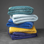 Mellowdy Extra Thick Hearty Plush Flannel Blanket (Deep Turquoise, 60x80) - 500GSM Twin Size Warm Blanket for Winter, Fall | Soft, Fluffy, Cuddly, Perfect for Bed, Oversized Throw for Couch, Sofa