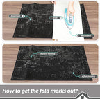BEQHAUSE Dirt Trapper Door Mat 20"x32" Non-Slip Door Mats Washable Entryway Rugs Stain Resistant Doormat Absorbent Welcome Floor Mat for Front Back Door, Muddy Wet Shoes & Paws,Black