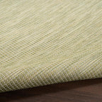 Nourison Home Positano Indoor/Outdoor Green 5' x 7' Area Rug, Easy Cleaning, Non Shedding, Bed Room, Living Room, Dining Room, Backyard, Deck, Patio (5x7)