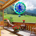 Bigfoot Gifts Sasquatch Yard Decor, for Dad Husband,12 inch Bigfoot 3D Hanging Wind Spinners Outdoor
