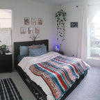 UKELER Boho Sherpa Throw Blanket Queen Size 80'' x 90'', Southwestern Aztec Throw Blanket for Bed/Couch/Sofa/Camping, Great Gift for Mother's Day, Father's Day, Thanksgiving, Christmas,New Year's Day
