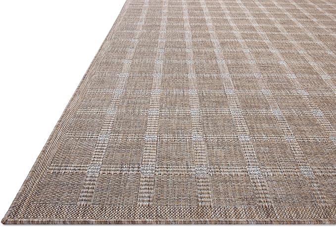 Loloi Amber Lewis Topanga Collection TOP-01 Natural/Bone 5'-3" x 7'-6" Indoor/Outdoor Area Rug