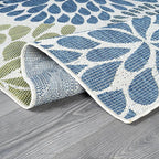 Beverly Rug Outdoor Rug 10x14 Modern Exotic Tropical Leaf Area Rugs for Indoor and Outdoor Patio Deck Porch Garden Water Resistant Washable Outside Carpet (10 x 14 Olive)