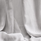 MYSKY HOME 90 Inch Farmhouse Curtains for Living Room, Sliding Door Patio Drapes for Doorways Soft Semi Sheer Light Filtering Window Decor, 50" Width x 90" Length, Light Grey, 2 PCs